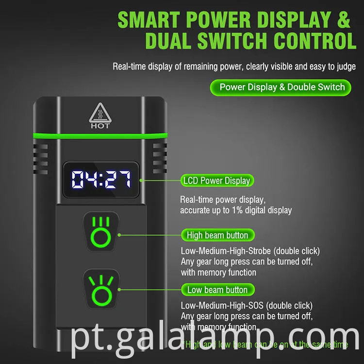Tocha LED impermeável ultra brilhante para exploração ao ar livre